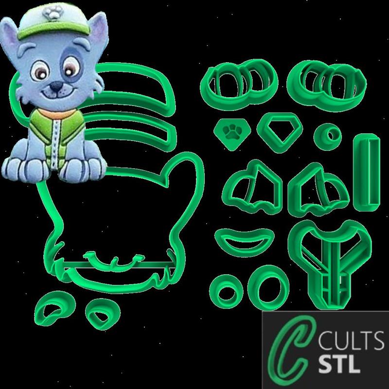 CORTADOR - ROCKY - PATRULHA CANINA - 8cm