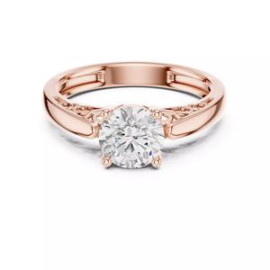 Solitaire Round Diamond Engagement Ring ALL SIZES STL Video