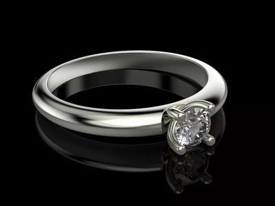 solitaire ring b-5