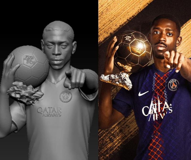 Ousmane Dembele Ballon d’Or Pose Model