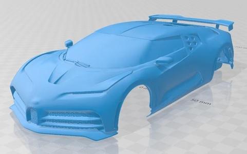 Bugatti Centodieci 2020 Printable Body Car