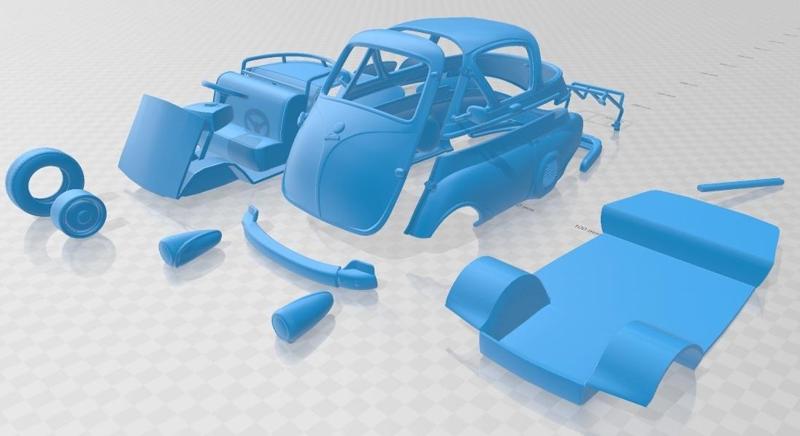 Isetta 250 1955 Printable Car