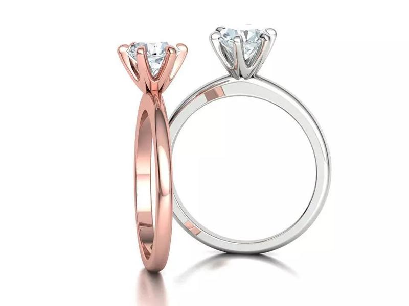 Solitaire Tiff Ring 1ct Diamond Stone 6-point Head