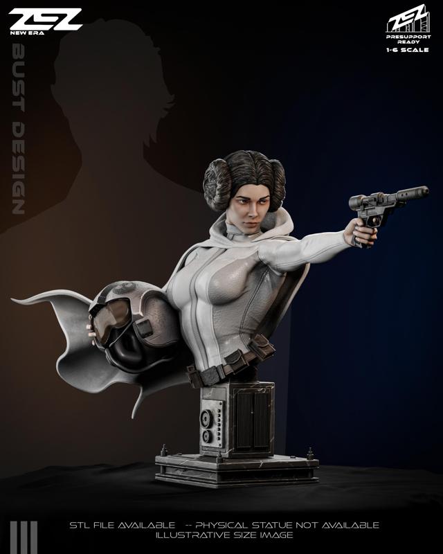 👑 Princess Leia - 3D digital STL file