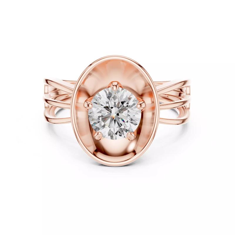 Mono Solitaire Wire Ring 3dm stl renders animation videos