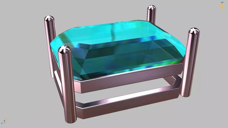 Radiant Gemstone Box 5x7mm
