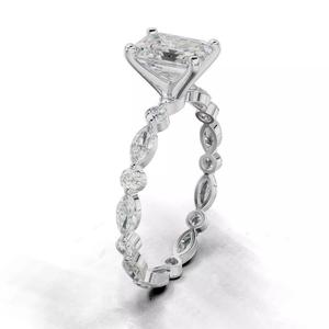 Women ring with round stones and marquis  19