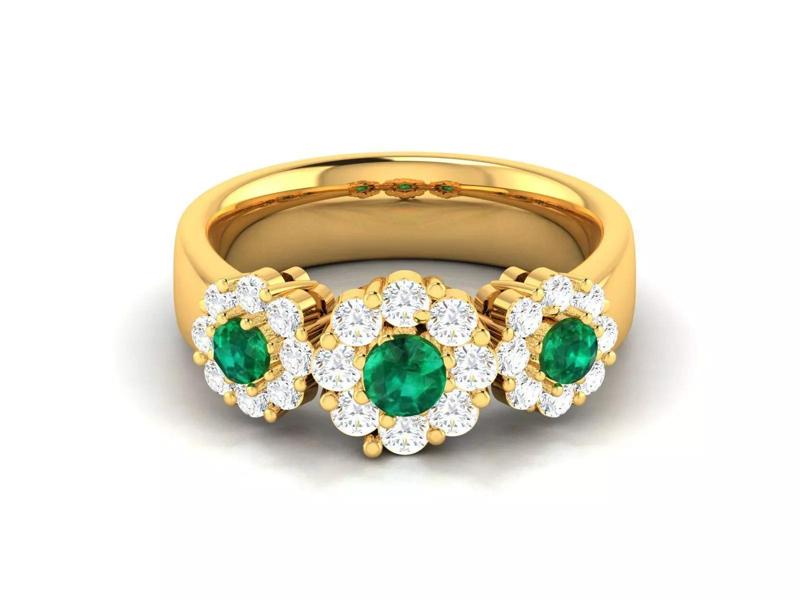 Women Ring 3dm STL OBJ FBX Render Details