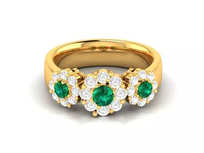 Women Ring 3dm STL OBJ FBX Render Details