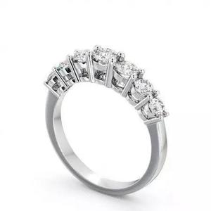 stl file five stone diamond engagement ring gold