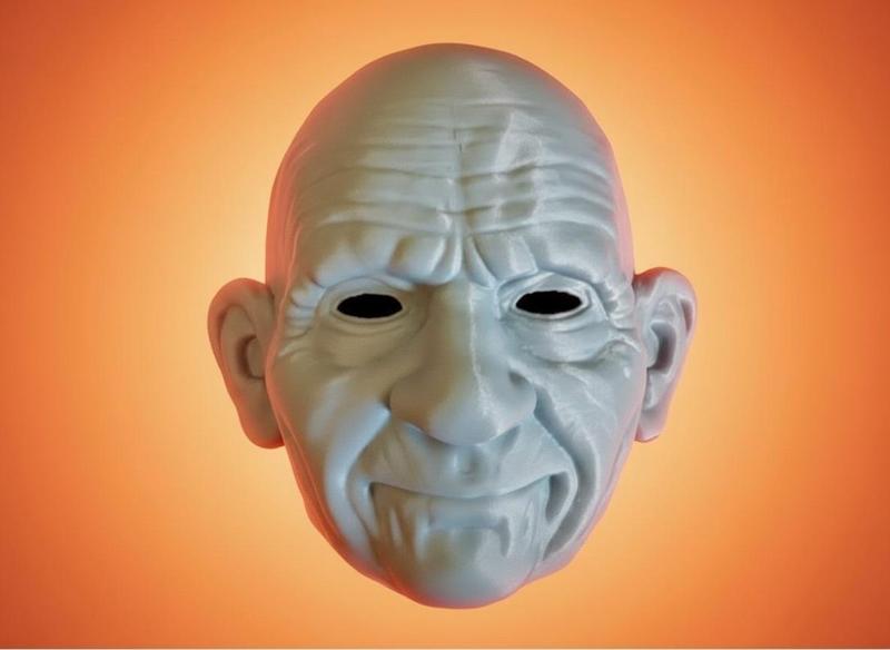 Wearable Halloween Mask OLD MAN