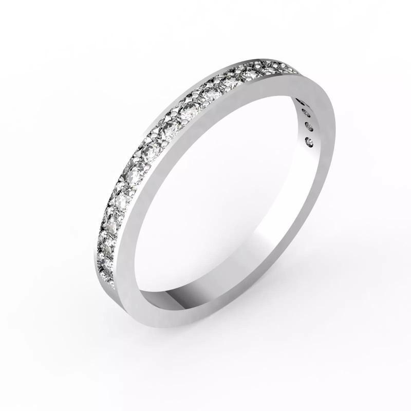 Eternity Band Half Diamonds USA 5size