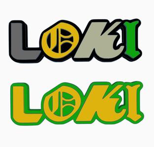 2x LOKI Logo Display by MANIACMANCAVE3D