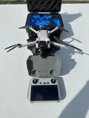 Drone stand with cooling and charging station / launch platform