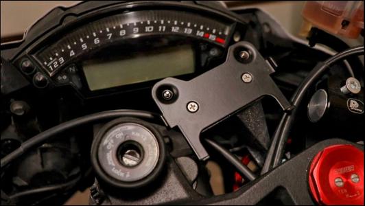 ZX10R mount for AIM Solo 2 lap timer
