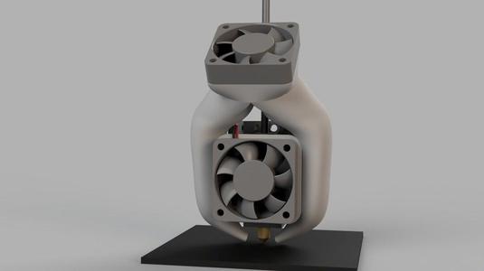 Dual 40mm Fang Fan for Tevo Tarantula with X modular carriage