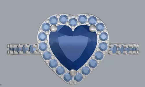 Sterling Silver Heart Halo Ring Jewelry