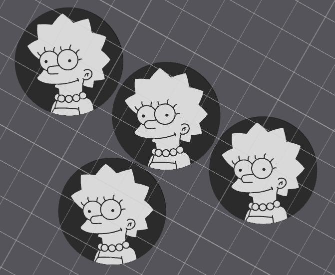 The Simpsons - Lisa Simpson Tire Valve Stem Cap