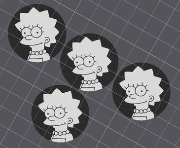 The Simpsons - Lisa Simpson Tire Valve Stem Cap