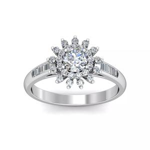 Star Dust Solitaire Ring