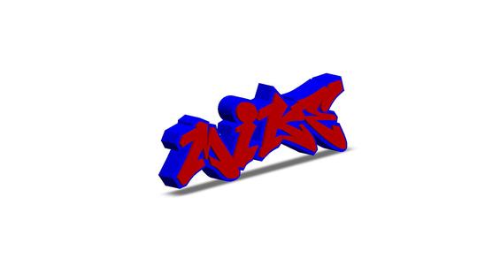 Mike Personalized graffiti name tag