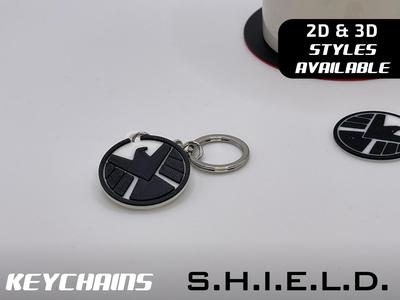 S.H.I.E.L.D (Shield) Keychains 2D/3D - Marvel
