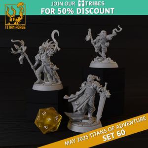 RPG - DnD Hero Characters - Titans of Adventure Set 60