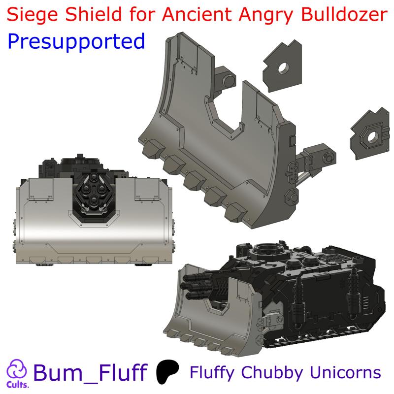 Siege Shield for Ancient Angry Bulldozer - Presupported