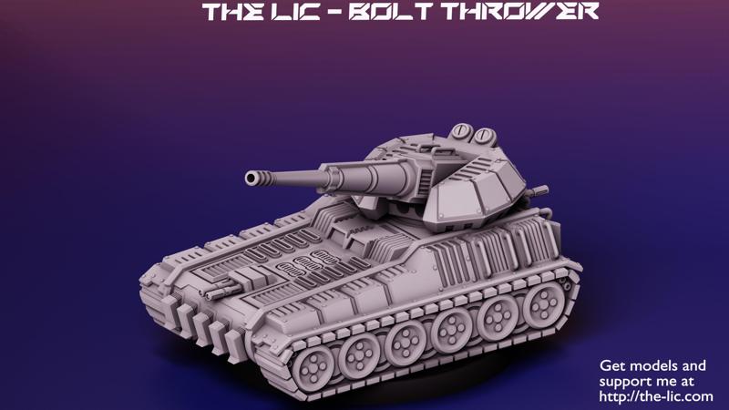 The LIC - Bolt Thrower Self Propelled Artillery Tank