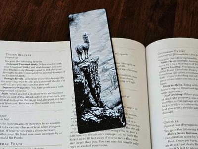 Bookmark - Alpaca on a Mountain