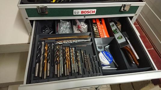 tool drawer insert for Bosch PRS14.4 cordless drill case