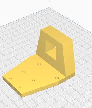 X-axis bracket MGN12 to 2020 extrusion