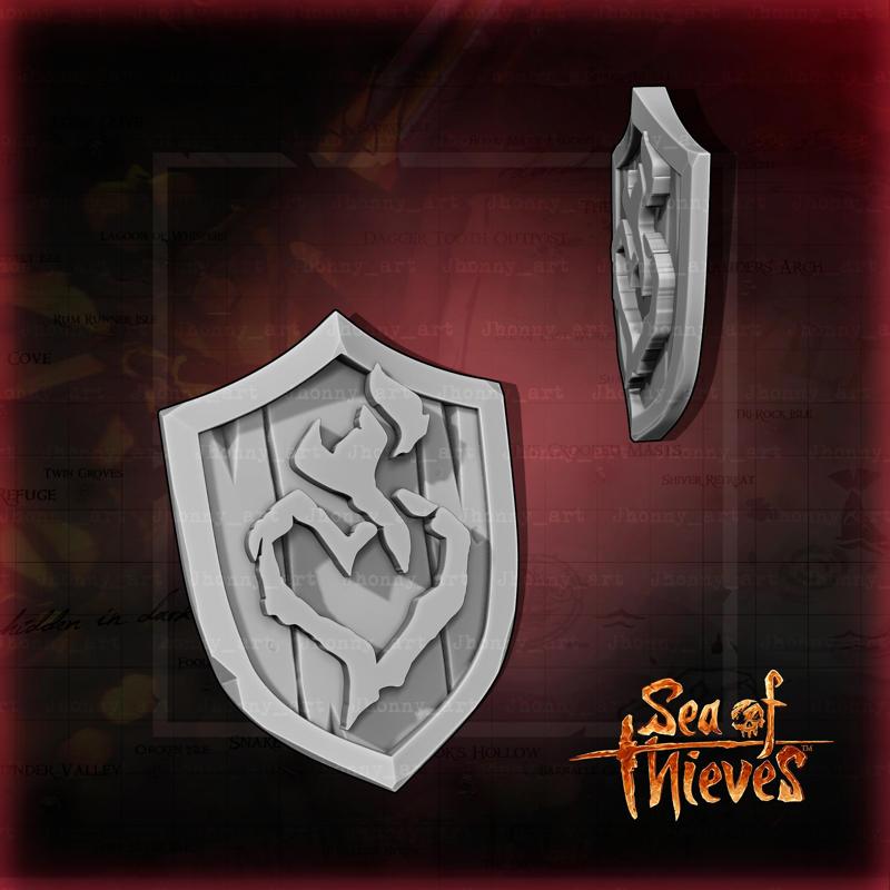SEA OF THIEVES FLAMEHEART SHIELD 🛡️🔥