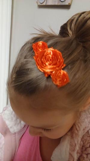 Rose Hair clip / bow decor/cakel topper/ birthday decor/ wall art