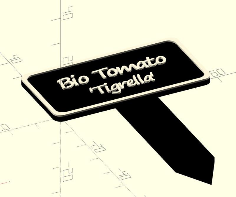 Customizable Plant Sign