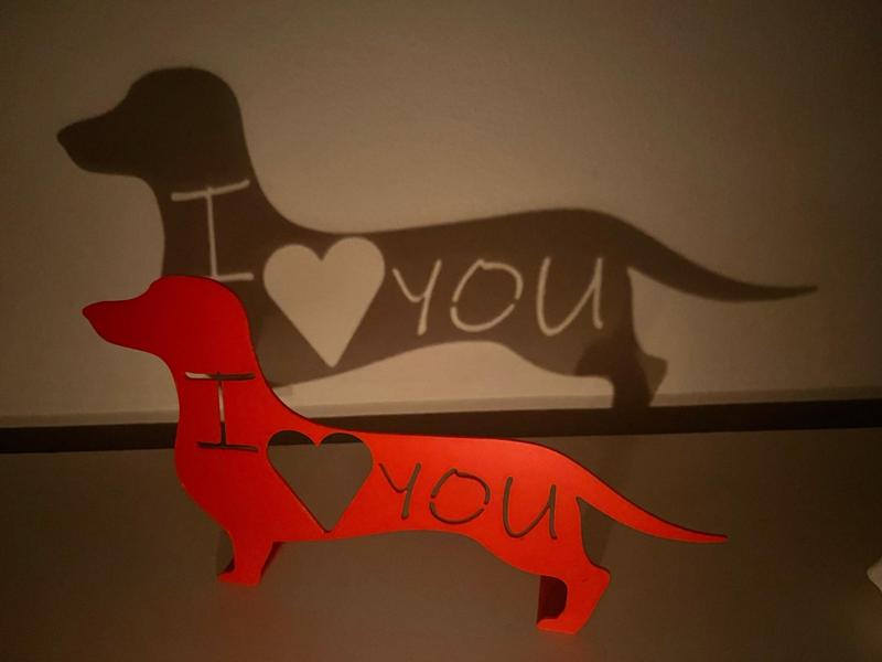 Dachshund "I Love You"