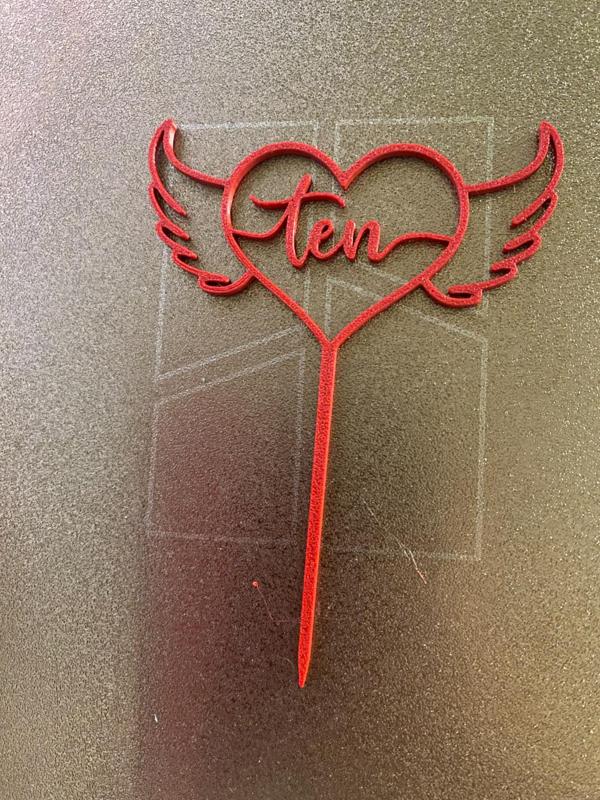 number 10 cake topper