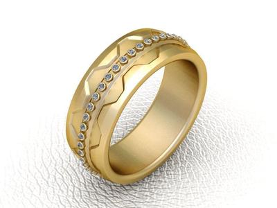 3D Gold Bracelet Pendant 3d printable model