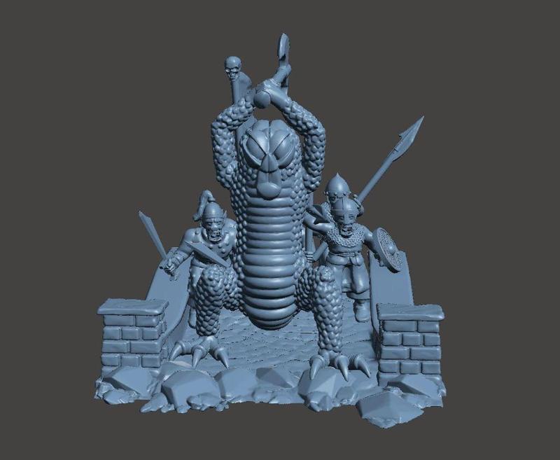 Battle On The Bridge Diorama