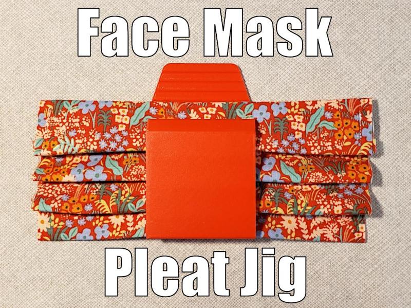 Pleat Maker Jig UPDATED for Fabric Face Masks - Covid-19