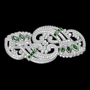 Art Deco Style Designer Brooch 2