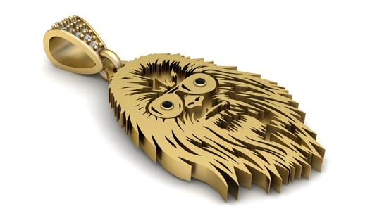 Monkey Pendant  3D printable model