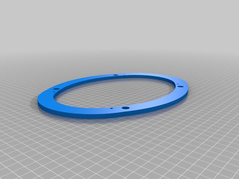 Low Profile 8" round to 6"x9" speaker adapter (NC Miata) 