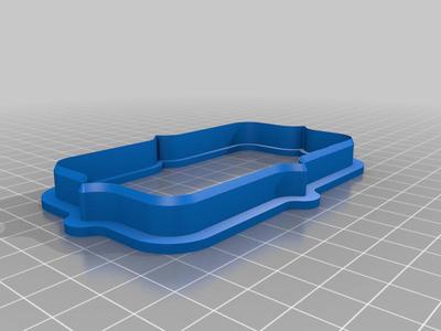 Plaque shape cookie cutter