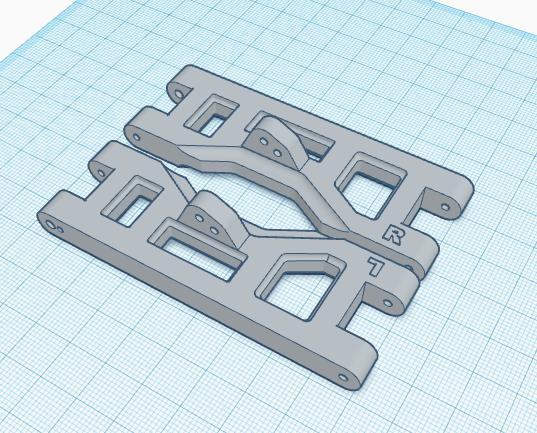 ECX Front A-Arms & Bulkhead, 2WD Circuit, Ruckus, Torment (ECX1018)