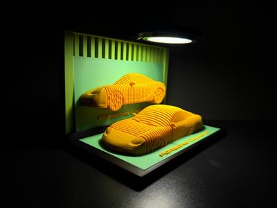Porsche Cayman S - Layered Car model!