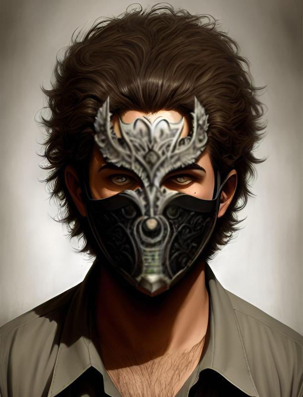 Masquerade Human Cosplay Face Mask 3D print model
