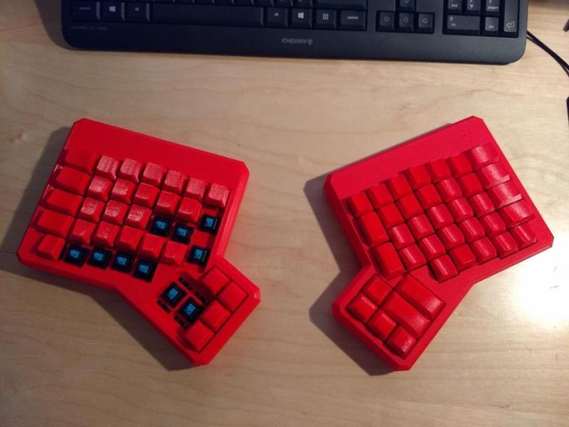 Sculptured Ergodox keycaps migrated to KeyV2