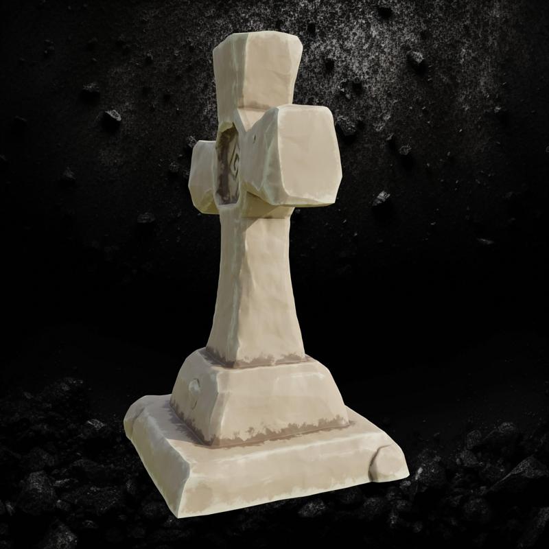 Cross Tombstone 3