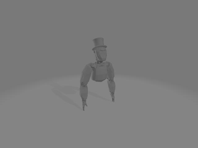 gorilla tag monke with a top hat toy plus sun glasses